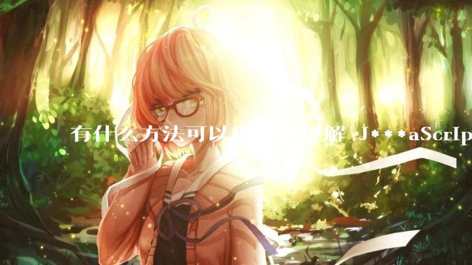 有什么方法可以更快地理解 J***aScript？