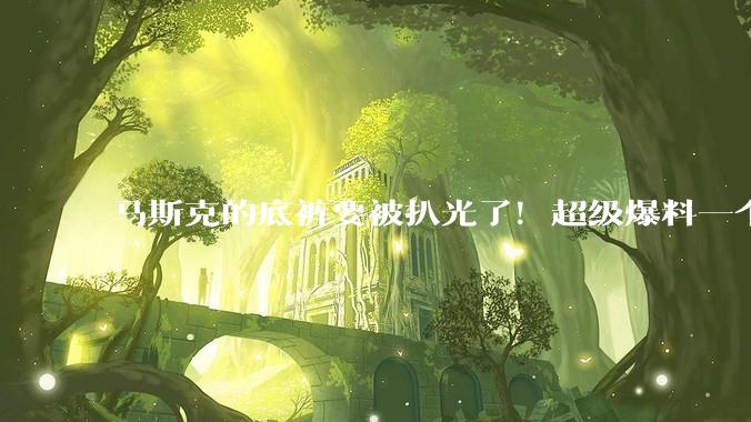 马斯克的底裤要被扒光了！超级爆料一个多小时， xAI 工程师被火速解雇_公司_Ghori_硬件